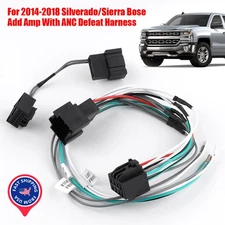 For Silverado/Sierra Bose Add Amp Adapter Kit With ANC Defeat Harness 2014-2018