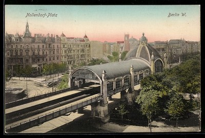 Ansichtskarte Berlin-Schöneberg, U-Bahnhof Nollendorf-Platz 1907 