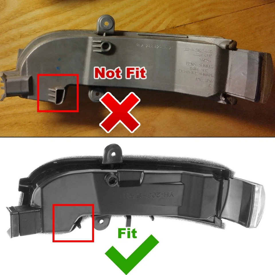 Per Mercedes C Classe W203 LED Specchietto Indicatore Frecce Sinistro & Destro - Immagine 3 di 4