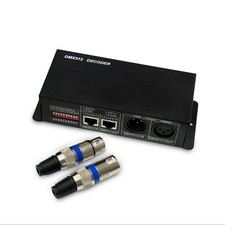 DC12V 24V LED RGBW DMX 512 Controller Decoder Dimmer 4 Channel 8A Stripe Light