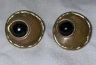 Modernist Brutalist Glass Onyx Earrings!!! — photo 2