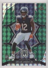 2022 Panini Mosaic Rookies Green Mosaic Prizm Velus Jones Jr #337 0nr3