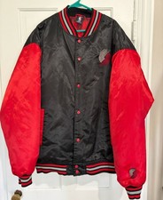 VTG UNK NBA Signature Series Portland Trail Blazers Jacket Satin 3XL Y2K