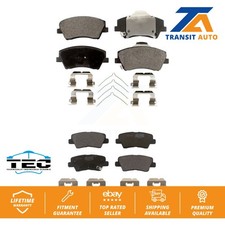 Front Rear Ceramic Brake Pads Kit For Hyundai Elantra Ioniq Kia Niro KTC-100318