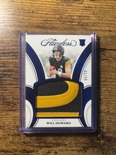 2025 Panini Flawless Will Howard Sapphire Rookie Patches /10 #RP-WHD Steelers