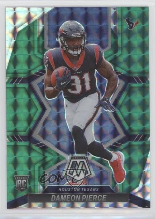 2022 Panini Mosaic Rookies Green Mosaic Prizm Dameon Pierce #324 Rookie RC 5iz