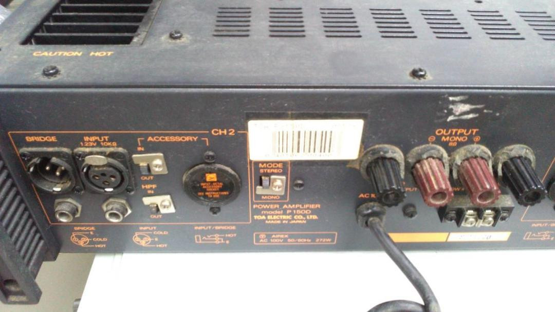 TOA P150D Power Amplifier パワーアンプ Professional Power Amplifier Toa P150D Extraordinary | eBay