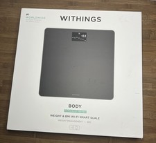 Withings Body Wi-Fi Smart Scale BMI Weight Trend  Auto App Sync BLACK New