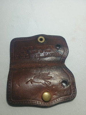 #ad old gas station Antique Key Holder Leather with A Pegasus On It . $6.00