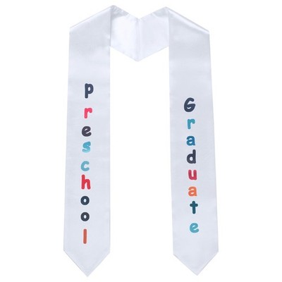 Unisex Kids Kindergarten Preschool Graduation Stole Sash, 53'' Long with Print...