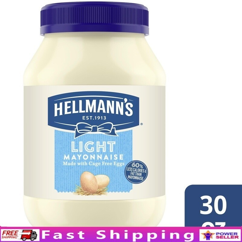Cage Free Eggs Light Mayonnaise 35 Calories 60% Less Fat Ome