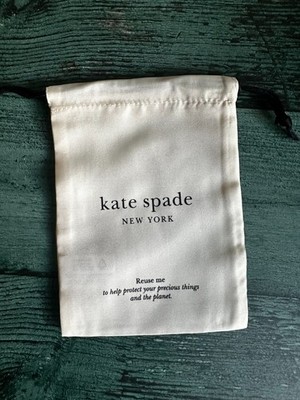 Kate Spade Drawstring Pink~Cream  Dust/protective/gift Bag~LARGE, MEDIUM, SMALL