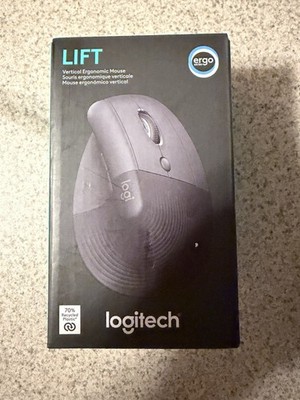 Authentic Logitech Lift Vertical Wireless Ergonomic Mouse (910-006466) Brand New