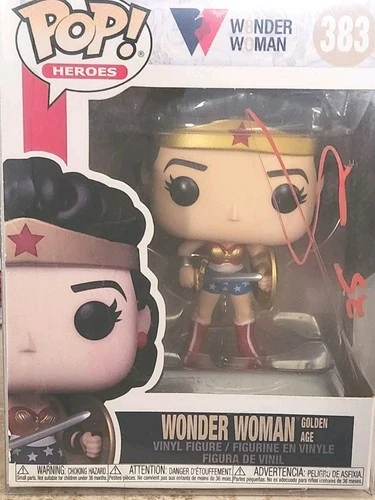 Gal Gadot Autographed Wonder Woman Funko Pop #383 With Certification