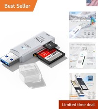 0 Micro SD Card Reader, 5Gbps 2-in-1 SD Card Reader to USB Adapter, Memory Ca...
