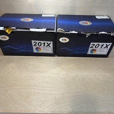 For HP 201X 4x Toner Cartridge Black Cyan Magenta Yellow Color LaserJetPro READ
