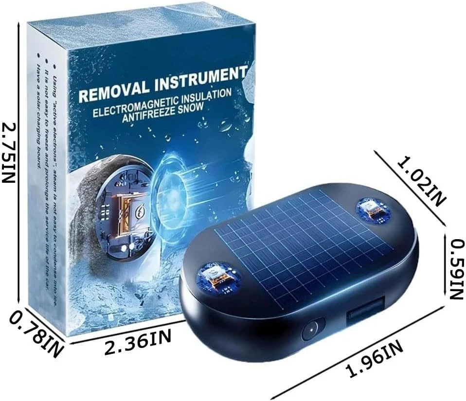 4Pcs Electromagnetic Anti-freezing Device,Electromagnetic Car Snow Removal 4PCs
