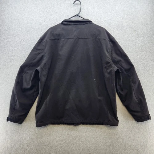 Weatherproof Jacket Mens 2XL Black Softshell Fleece Lined Zip Pockets Casual image 12