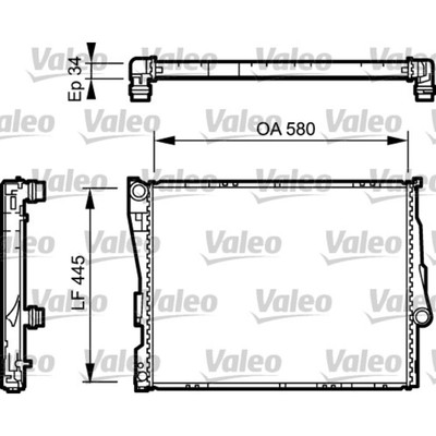 Kühler, Motorkühlung VALEO 734276