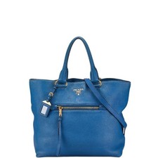 Prada 2Way Handbag Women Blue One Size