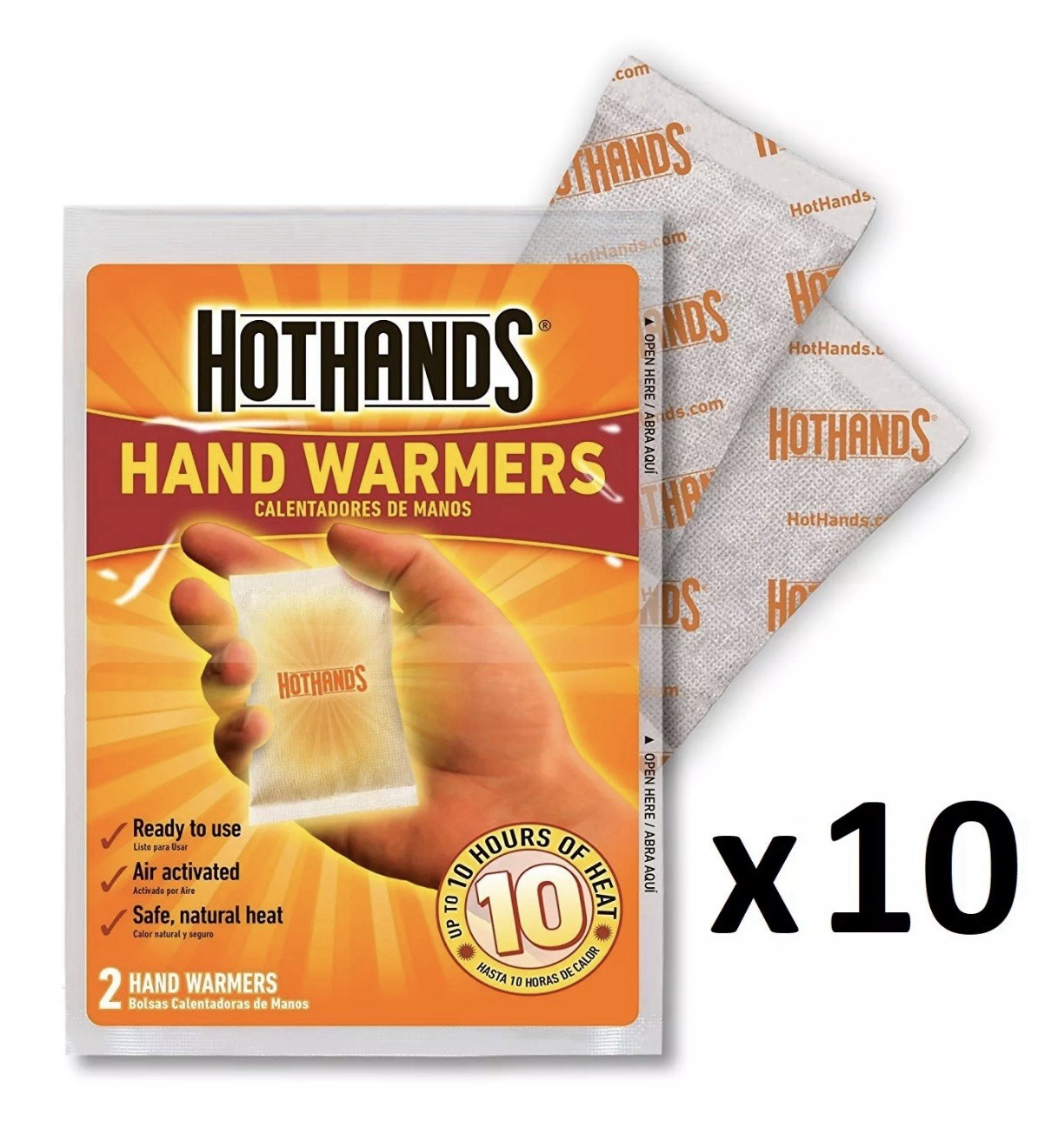 Lot Of (4) HotHands Hand Warmer Value Pack( 10 count) Packs Exp 2/26 FREE SHIP
