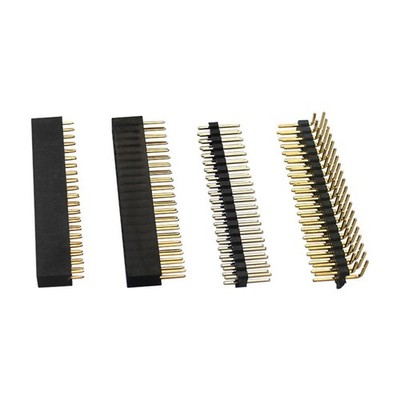 4x 2x20 PIN Socket Dual Male Header Pin Connector for Raspberry Pi Zero/Zero W