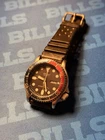 Seiko 5H26-7A19 Pepsi Bezel Quartz Wristwatch with Day/Date Vintage Gene Hackman