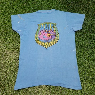 RARE Vintage 1973 Roach Studios ''Male Chauvinist'' T-Shirt Mens Small