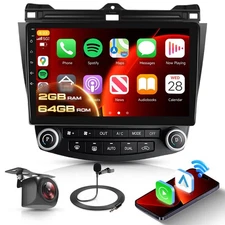 [Android 15] 2+64G Car Radio Stereo for Honda Accord 2003 2004 2005 2006 2007...