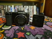 Olympus SZ-15 16MP 24x Zoom Digital Camera Tested Works With Charging Block