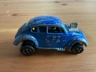 1967 HOT WHEELS REDLINE DIECAST  CUSTOM VW VOLKSWAGEN BEETLE BLUE NO SUN ROOF
