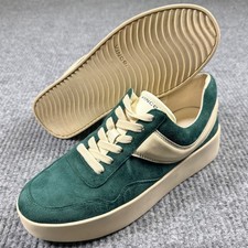 Vince Warren Court Sneakers Womens 8 Palm Leaf Green Suede Leather Platform