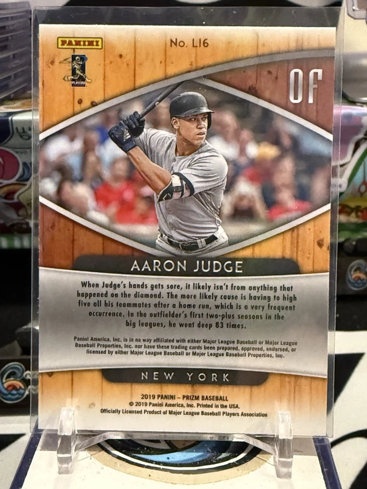 2019 Panini Prizm - Lumber Inc. Aaron Judge #LI6 JW - Image 2 of 2