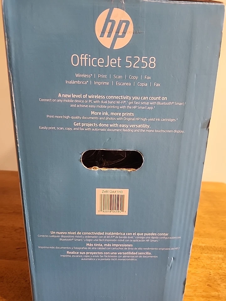 HP Officejet 5258 Wireless All-in-One Inkjet Printer - M2U84A#1H3 NEW SEALED BOX - Image 4 of 4