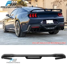 For 2024-2026 Ford Mustang Dark Horse Style Rear Trunk Spoiler Carbon Fiber Look
