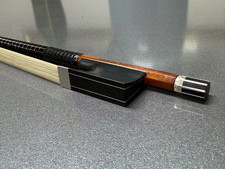 100 Authentic Pernambuco 4/4 Violin bow Silver Mounted Master Violin Bow