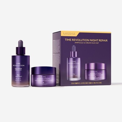 Missha Time Revolution Night Repair Ampulle 5X Set Anti-Aging Creme und Serum