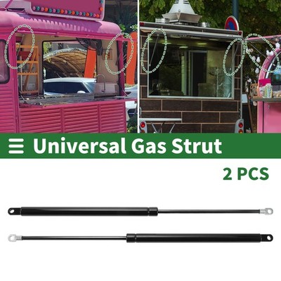 2Stk 22,5Ib/100N/10kg 500mm Lift Unterstützt Streben Gas Frühling Metall Schwarz