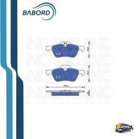 GNC P1170 BremsbeläGe Vorne Set Mini R50 R52 01- ECE R90