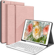 Keyboard Case for Ipad 9Th 8Th 7Th Gen 10.2 Inch, Pencil Holder 