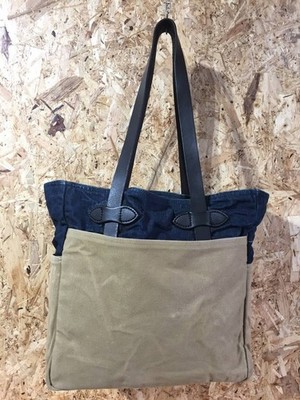 Filson Levi's 79502 Denim Tote Bag USA Made Collaboration Used
