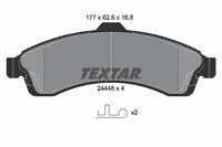 Bremsbelagsatz FÜR Chevrolet Trailblazer (Kc ) - Textar 2444801