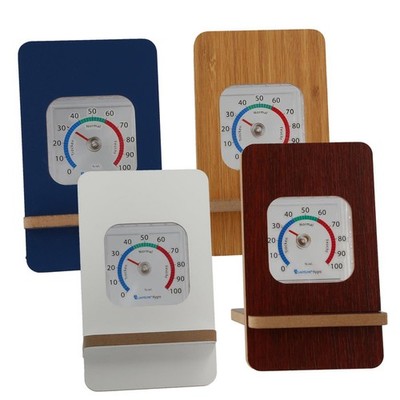 Innen Thermometer Hygrometer Auswahl mit Farbige Holzständer Wohnung Zimmer