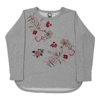 Blumarine besticktes Sweatshirt - XL grau Baumwollmischung