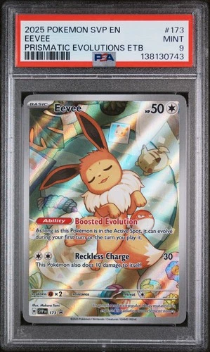 2025 POKEMON SVP EN-SV BLACK STAR PROMO #173 EEVEE PSA 9