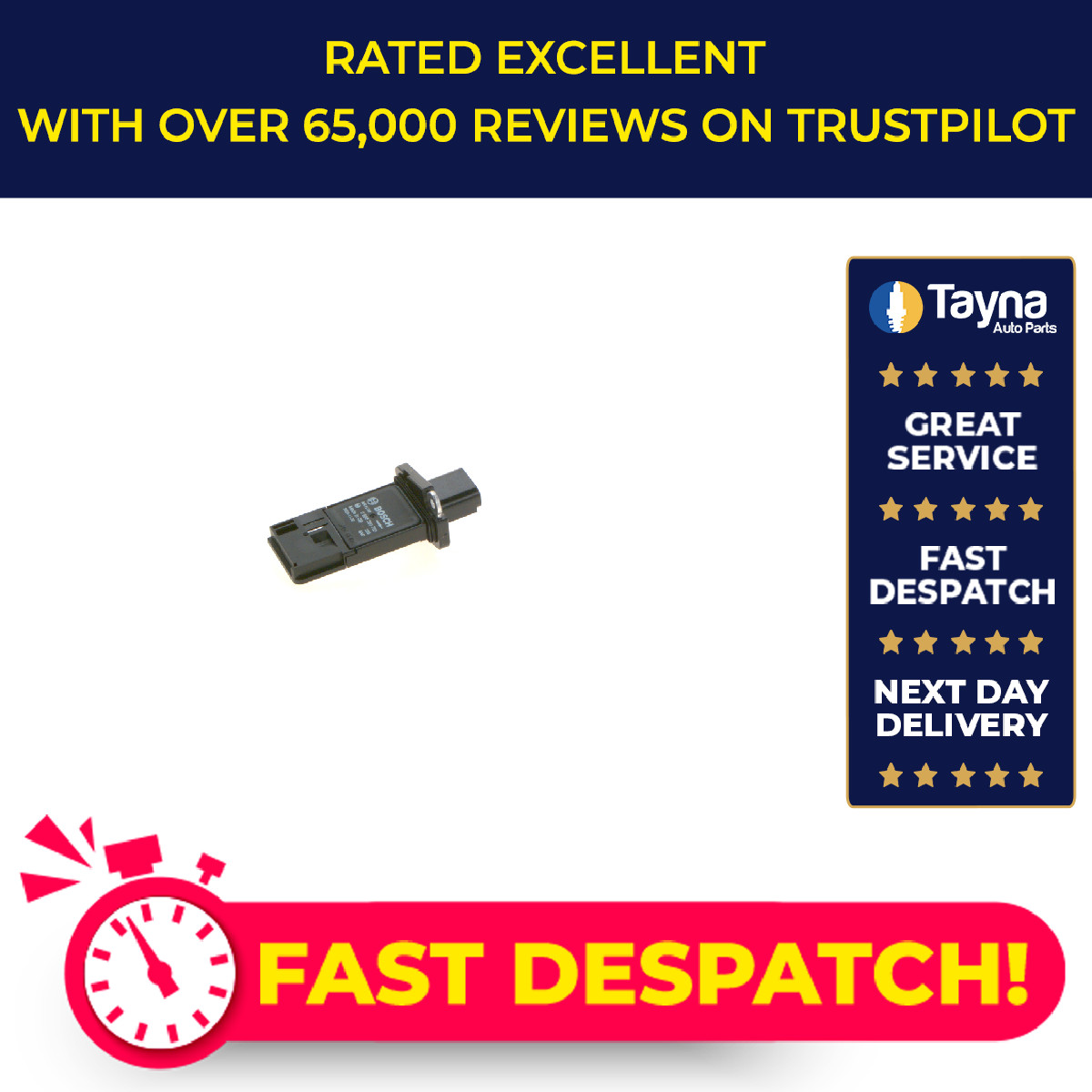 Air Mass Sensor fits FORD MONDEO Mk4 TDCi 1.8D 2.0D 2.2D 07 to 14 Flow Meter New
