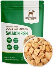 Freeze Dried Salmon Cat Dog Treats, 3.5oz 100.0g , 100 Single Ingredient Hig...