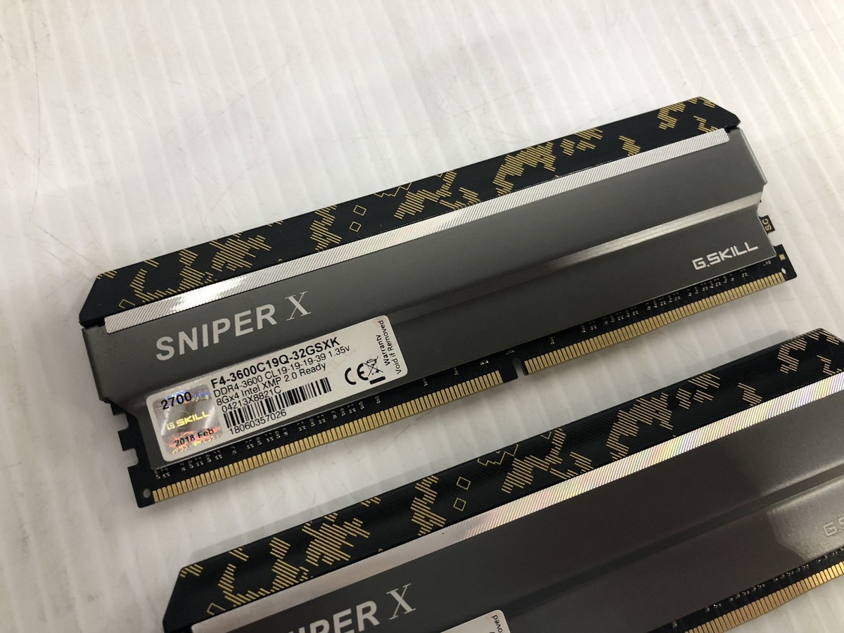 x2 G.SKILL SNIPER X 16GB DDR4 3600MHz RAM Memory Modules | eBay