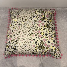 Cole & Son The Ardmore Collection Khaki Green With Pink Leopard Print Cushions
