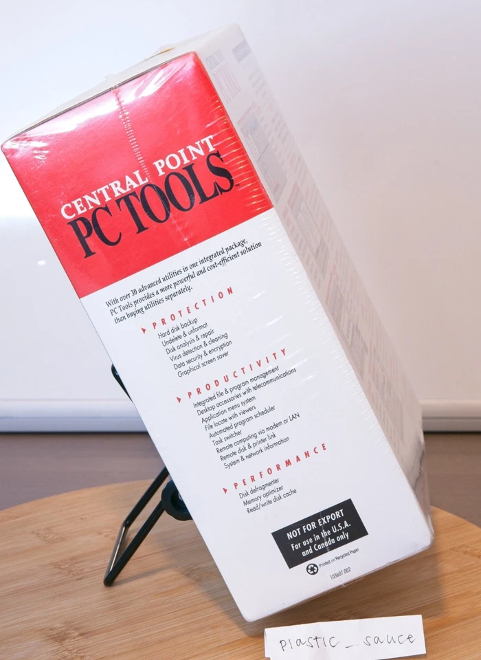 Central Point PC Tools - Version 8.0a Includes 3.5" HD Disks, New Sealed - Image 3 of 4